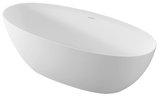 NOYA voľne stojaca vaňa 170x76x56cm, solid surface, biela mat