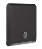SAPHO COLORED Zásobník na papierové uteráky, 29x40x13cm, ABS, Soft Touch, čierna mat – doplnok do verejných…