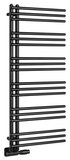 SAPHO POSEIDON vykurovacie teleso 450x1140mm, čierna mat – kúpeľňový radiátor