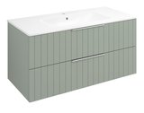 CIRASA STRIP umývadlová skrinka 99,8x52x46cm, verde