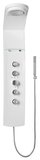 LUK rohový sprchový panel s termostatickou batériou 250x1300mm, bielá