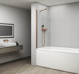 FISA vaňová zástena 700x1500mm, meď mat, číre sklo