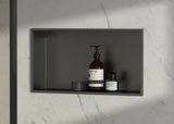 DENBO zapustená polica do obkladu, 510x270mm, nerezova ocel, gun metal