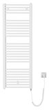 SAPHO DIRECT-E elektrické vykurovacie teleso, rovné, 450x1320 mm, 400 W, biela – elektrický sušiak uterákov
