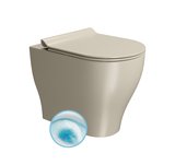 TONO WC misa stojaca, Geniusflush, 36x53cm, spodný/zadný odpad, creta dual-mat
