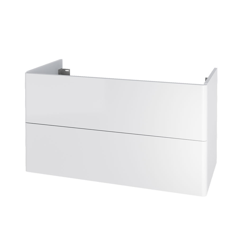 Mereo Siena, kúpeľňová skrinka 100 cm, biela lesk
