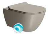 PURA závesná WC misa, Swirlflush, 36x55cm, tortora dual-mat