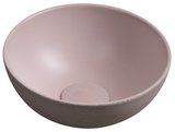 MINOR betónové umývadlo na dosku, priemer 26cm, ružová mat