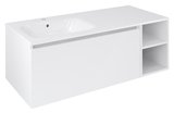 LOREA skrinka 120x46x51,5cm (90+30Pcm), ľavá, biela matná