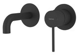 ULTRAMIX 2-prvková podomietková umývadlová batéria, hubica 10cm, čierná mat