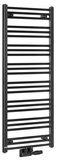 SAPHO ALBRECHT vykurovacie teleso 500x1250 mm, stredové pripojenie, čierna matná – kúpeľňový radiátor