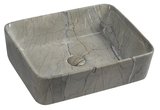DALMA keramické umývadlo na dosku, 48x38cm, grigio