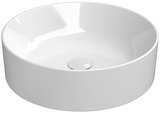 KUBE X keramické umývadlo na dosku, priemer 45cm, biela ExtraGlaze