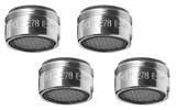 SET 4x perlátor s vonkajším závitom M20x1, chróm