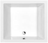 DEEP hlboká sprchová vanička obdĺžnik 100x90x26cm, biela