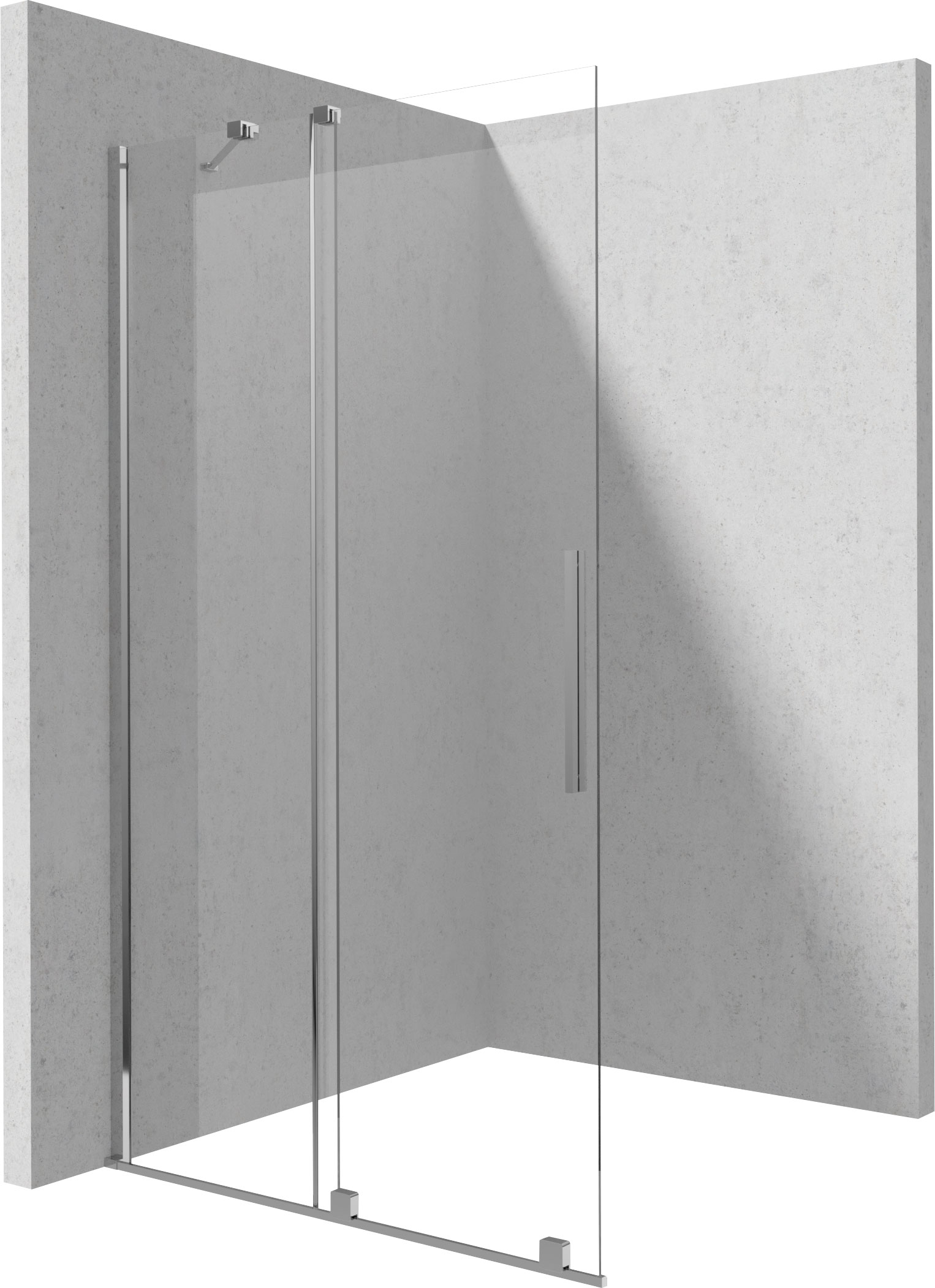Deante Prizma - Ścianka prysznicowa walk-in 140 cm - przesuwna – walk-in sprchová zástena