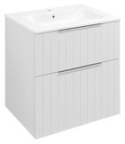 CIRASA STRIP umývadlová skrinka 59,2x64x46cm, biela mat