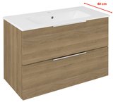 CIRASA umývadlová skrinka 78x54x39cm, dub cuneo