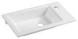 SAPHO ZUNO 50 keramické umývátko nábytkové 50x25cm, biela – umývadlo na dosku