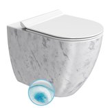 ALTACERAMICA WC misa stojaca, Swirlflush, 36x55cm spodný/zadný odpad, mramor/biela mat