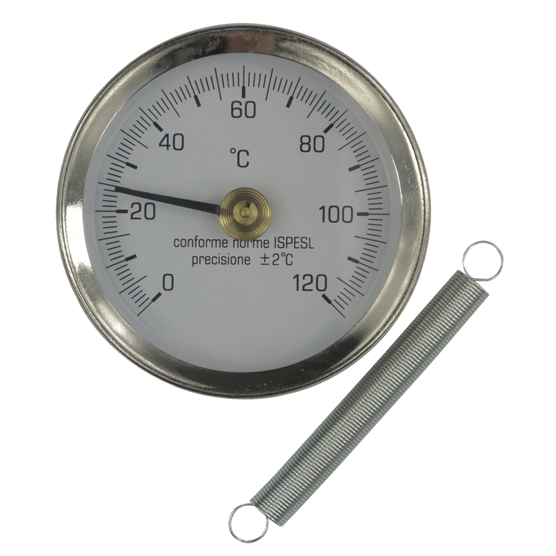 Klum Bimetalový teplomer príložný DN 63, 0 - 120 °C