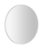 NOTION SLIM guľaté zrkadlo v ráme, priemer 50cm, biela mat