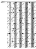 Sprchový záves 180x180cm, polyester, mramor