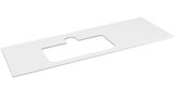 BRAHEA doska Rockstone s otvorom 131,6x51,5cm, ľavá, biela matná