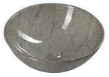 DALMA keramické umývadlo na dosku, priemer 42cm, grigio