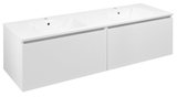 LOREA skrinka 140x46x51,5cm (70+70cm), biela matná