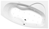MAMBA R hydromasážna vaňa, 160x95x44cm, Highline Hydro-Air, chróm