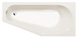TIGRA R asymetrická vaňa 170x80x46cm, ivory