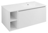 LOREA skrinka 100x46x51,5cm (20+80cm), pravá, biela matná