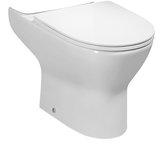 DARIO WC misa pre kombi, Rimless. 62,5x36cm, spodný/zadný odpad, biela
