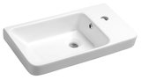 SAPHO LUXA Keramické umývátko 55x30cm, biela – umývadielko