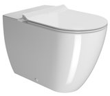 PURA WC mísa kombi spodný/zadný odpad, Swirlflush, 36x63cm, biela ExtraGlaze