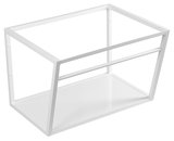 SKA konzola pod umývadlo 600x400x460mm, biela mat, s bielou MDF policou