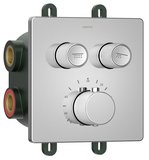 SMART SELECT podomietková termostatická sprchová batéria, box, 2 výstupy, chróm