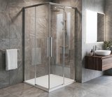 LUXOR štvorcová sprchová zástena 800x800mm, rohový vstup