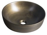 PRIORI keramické umývadlo na dosku, priemer 41,5cm, bronz