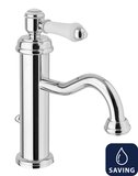VIENNA stojánkova umývadlová batéria s výspusťou, WATER-SAVING kartuša, chróm