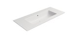 PURA keramické umývadlo Slim 102x46cm, bez otvoru, biela mat