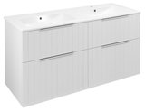 CIRASA STRIP umývadlová skrinka 118,4x64x46cm, biela matná