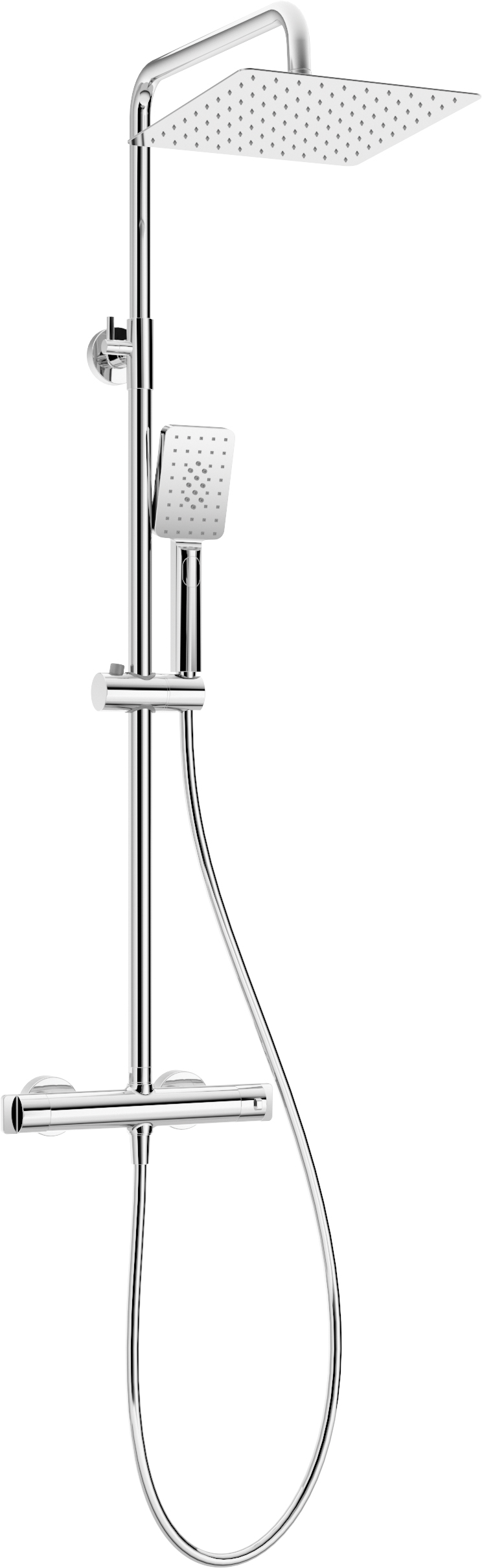 Therm - Deszczownica z baterią prysznicową termostatyczną