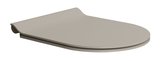 WC sedátko, SLIM, Soft Close, Quick Release, tortora mat/chróm
