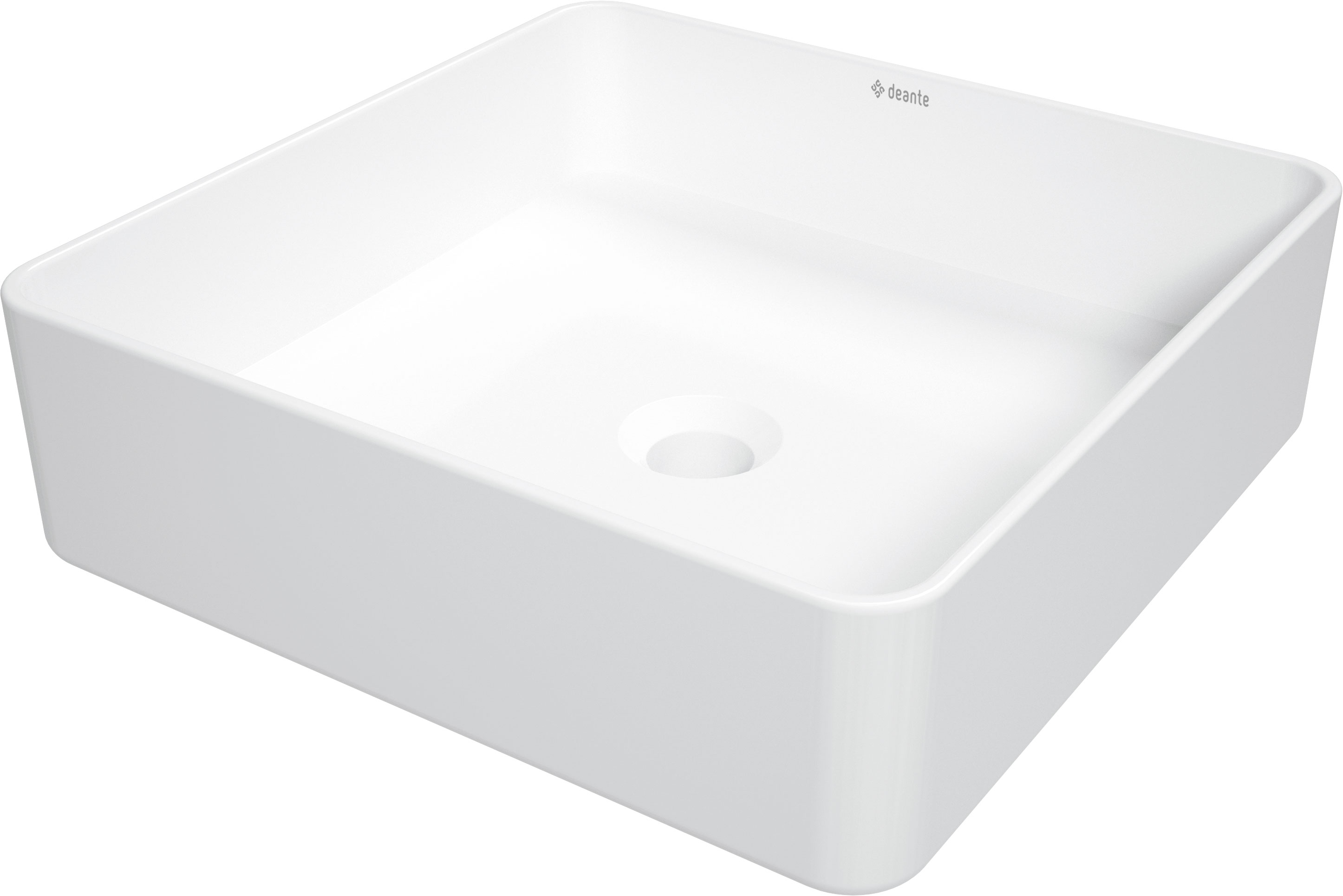 Deante Square - Umywalka ceramiczna nablatowa – umývadlo na dosku