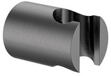 Držiak sprchy okrúhly, pevný, gun metal