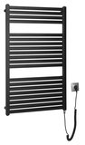 SAPHO TONDI-E elektrické vykurovacie teleso, rovné, 600x970 mm, 400 W, čierna matná – infračervený panel