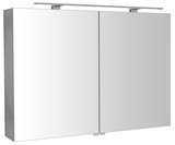 RIWA galérka s LED osvetlením, 101x70x17cm, dub strieborný