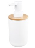 SNOW dávkovač mydla na postavenie 350ml, biela/bambus